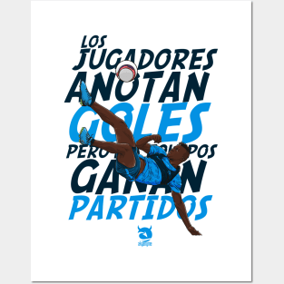 Los jugadores anotan goles Posters and Art